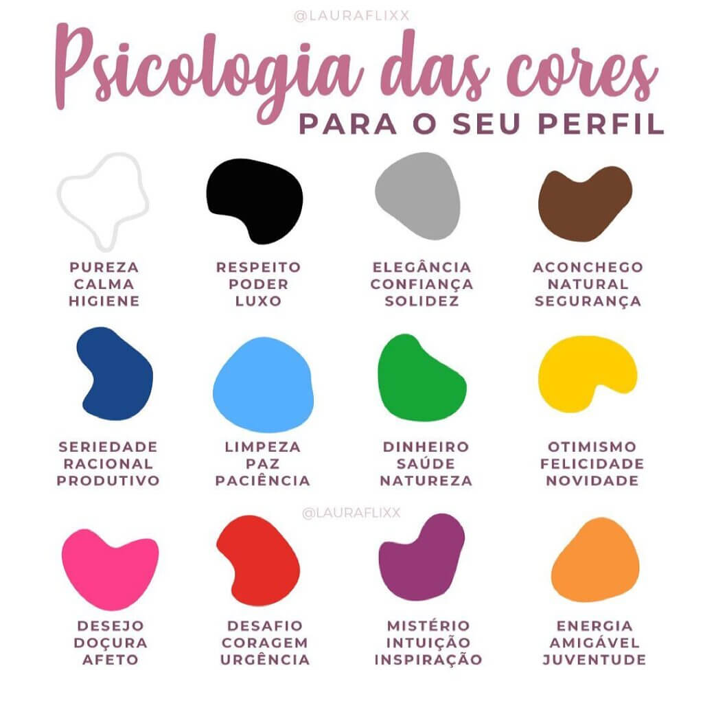 psicologia das cores instagram