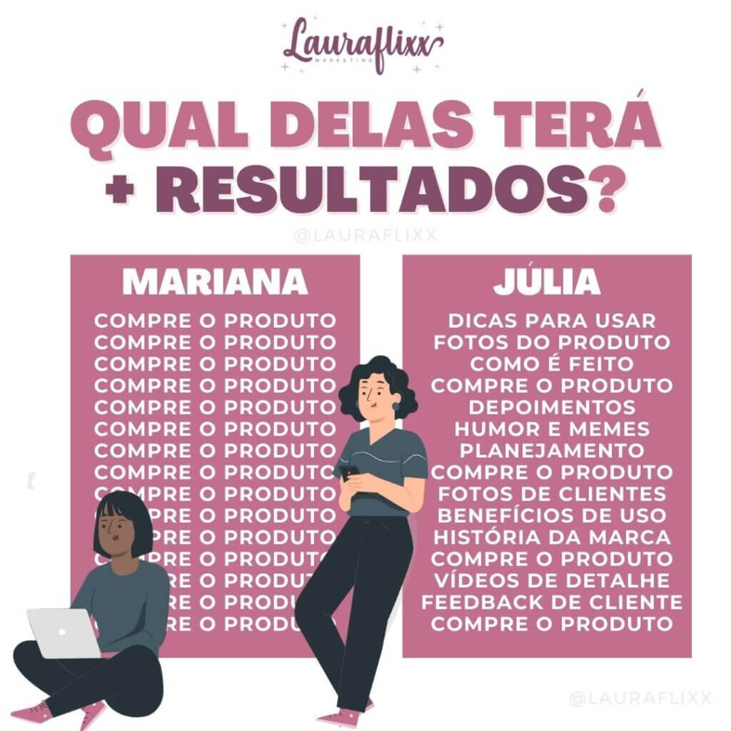 tipos de venda no instagram