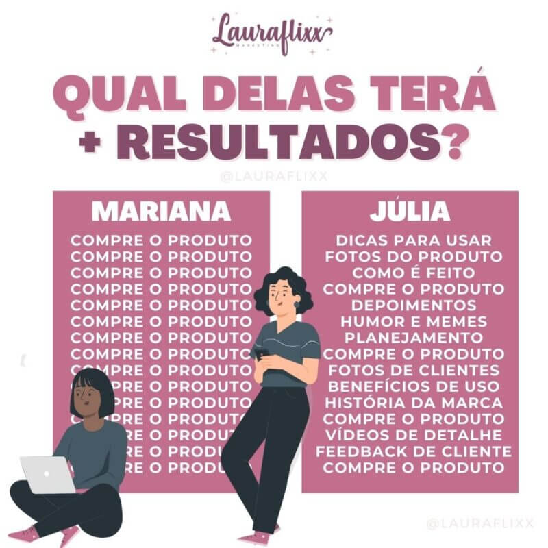 tipos de venda no instagram