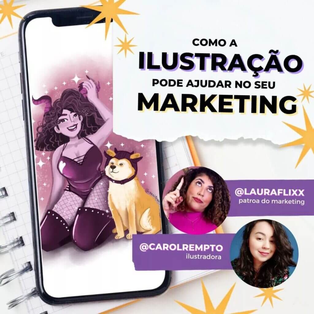 marketing ilustração instagram