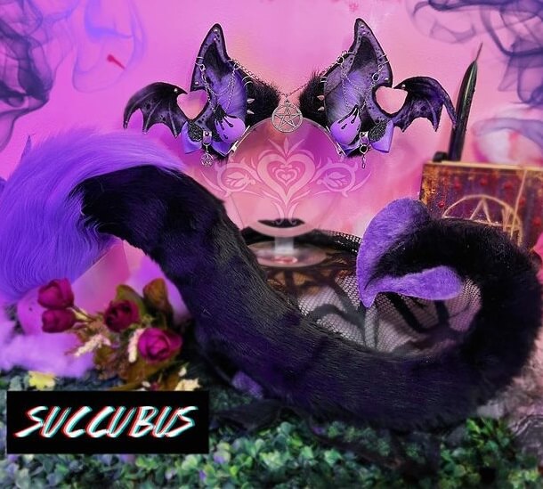 orelhas pelúcia succubus