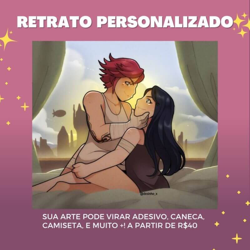 retrato personalizado ilustração