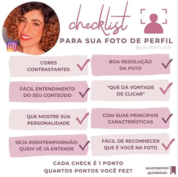 foto de perfil instagram redes sociais
