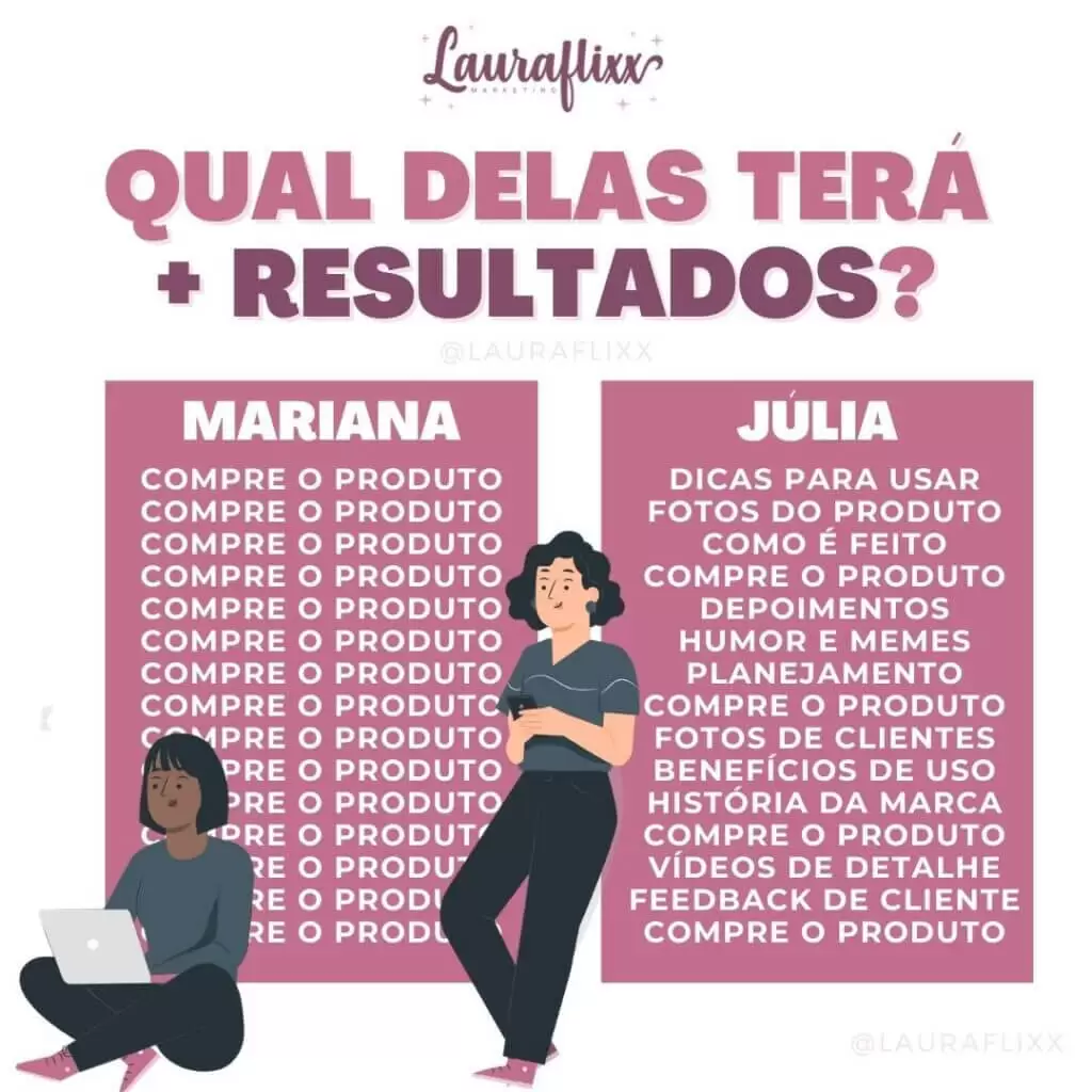 tipos de venda no instagram