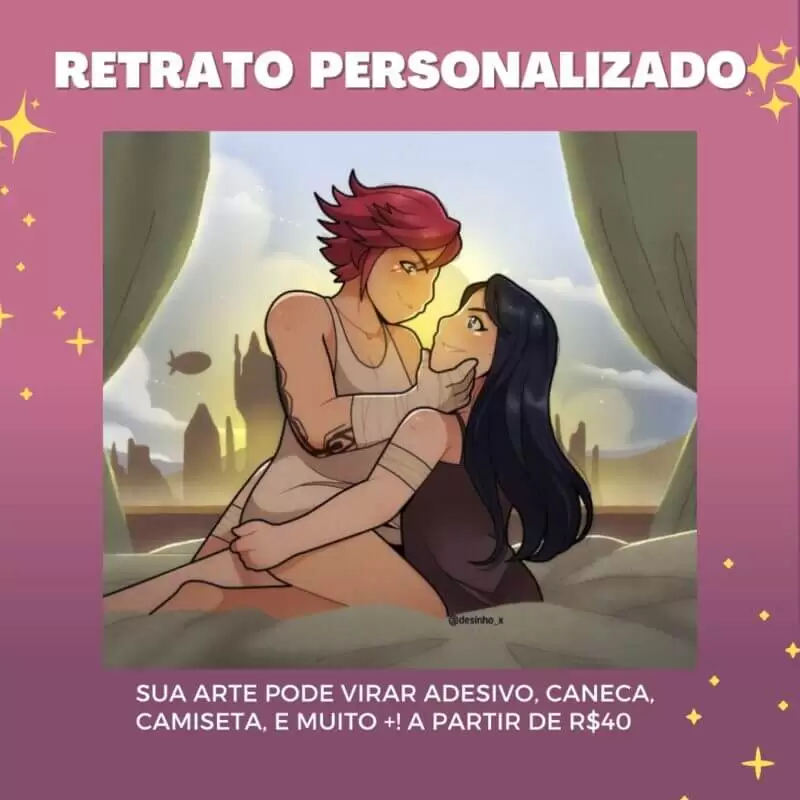 retrato personalizado ilustração